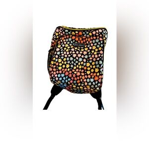 Betsey Johnson Floral Cooler Backpack - Black, Yellow, Pink, Blue